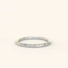 925 Sterling Silver Vermeil - Dainty Stacking Ring - Delicate Three Stone Ring - Image 4