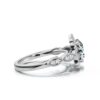 Engagement ring featuring a premium CZ diamond and slender band