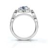 925 sterling silver ring with 2 mm band width