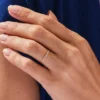 Elegant sterling silver ring featuring a delicate vintage design
