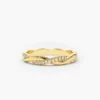 925 sterling silver eternity ring with braided weave design