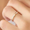 Eternity ring with round Premium CZ stones in micro pave setting