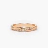 Thick gold-plated silver ring with refined woven detail