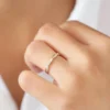 925 sterling silver ring with elegant braid pattern