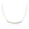 925 Sterling Silver White 925 Sterling Silver Diamond Chain Necklace