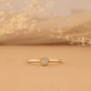 925 Sterling Silver White Sapphire Art Deco Ring - Image 2