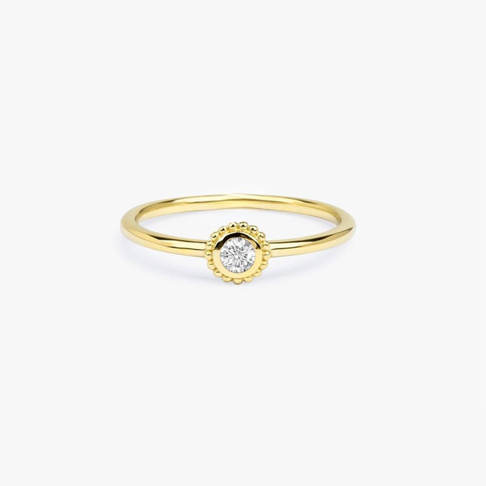 925 Sterling Silver White Sapphire Art Deco Ring - Image 3
