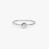 925 Sterling Silver White Sapphire Art Deco Ring - Image 5