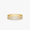 925 Sterling Silver Wide Diamond Eternity Band
