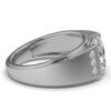 925 Sterling Silver Wide Shank Diamond Engagement Ring - Image 4