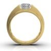 925 Sterling Silver Wide Shank Diamond Engagement Ring - Image 7