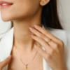 925 Sterling Silver Yellow Sapphire Combo Jewelry Set - Image 2