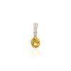 925 Sterling Silver Yellow Sapphire Combo Jewelry Set - Image 4