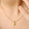 925 Sterling Silver Yellow Sapphire Combo Jewelry Set - Image 7