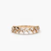 Thick gold-plated 925 sterling silver ring with zig zag design