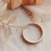 Modern ring featuring 925 Sterling Silver and thick gold plating