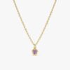 Amethyst Charm Necklace