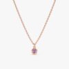 Amethyst Charm Necklace - Image 3