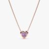 Amethyst Heart Necklace - Image 3