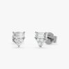Baguette Accent Diamond Studs - Image 2