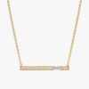 Baguette Diamond Bar Necklace
