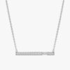 Baguette Diamond Bar Necklace - Image 2