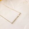 Baguette Diamond Bar Necklace - Image 3