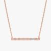 Baguette Diamond Bar Necklace - Image 4