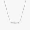 Baguette Diamond Cluster Necklace - Image 2