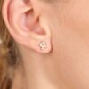 Baguette Diamond Cluster Studs - Image 5