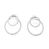 Beth Diamond Jacket Hoops in 925 sterling silver with thick gold plating