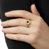 Betsy Ring with a clean, polished ring design