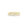 Bezel Set Emerald Cut Diamond Eternity Band - Image 2