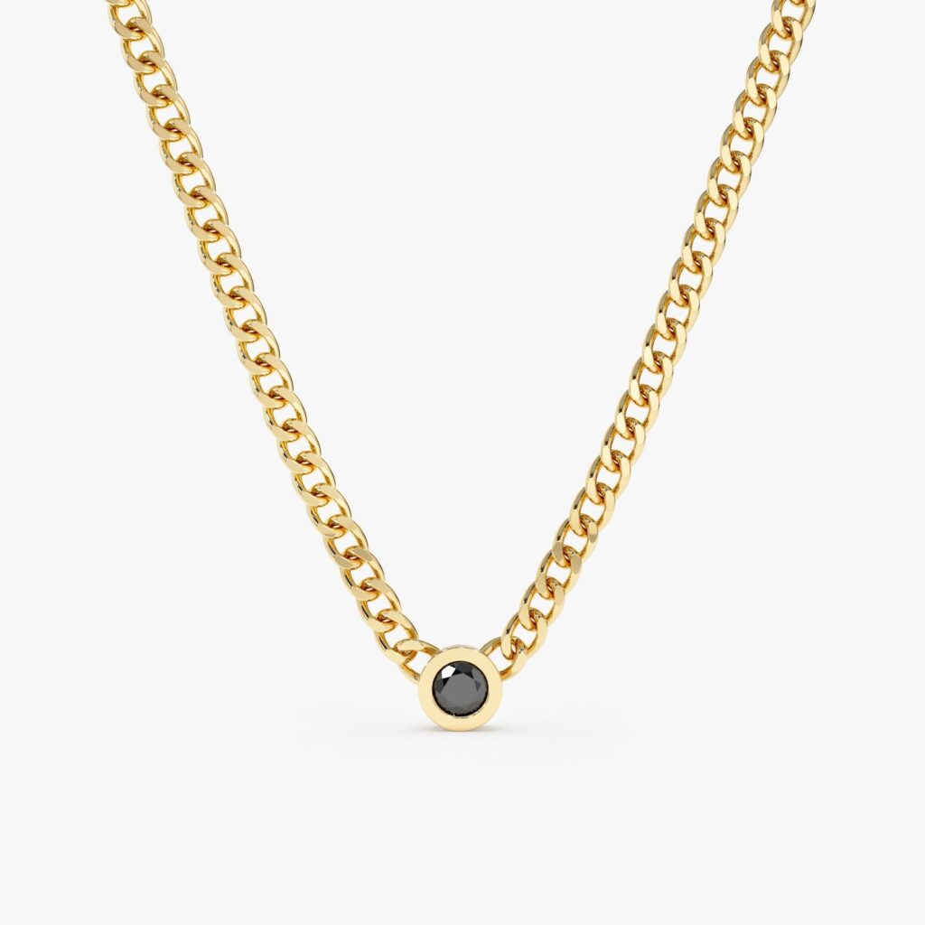 Black Diamond Cuban Chain