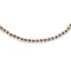 Gold-plated sterling silver choker with a sleek tennis-style finish