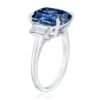 Engagement ring featuring 2 carat total weight of premium CZ diamonds