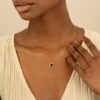 Blue Sapphire Diamond Necklace - Image 6