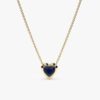 Blue Sapphire Heart Necklace