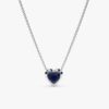 Blue Sapphire Heart Necklace - Image 2