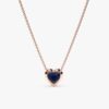 Blue Sapphire Heart Necklace - Image 3