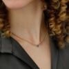 Blue Topaz Cuban Chain Necklace - Image 5