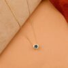 Blue Topaz Heart Necklace - Image 3