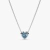 Blue Topaz Heart Necklace - Image 4