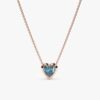 Blue Topaz Heart Necklace - Image 7