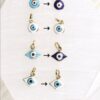 Bold Blue Enamel Evil Eye Charm - Image 4
