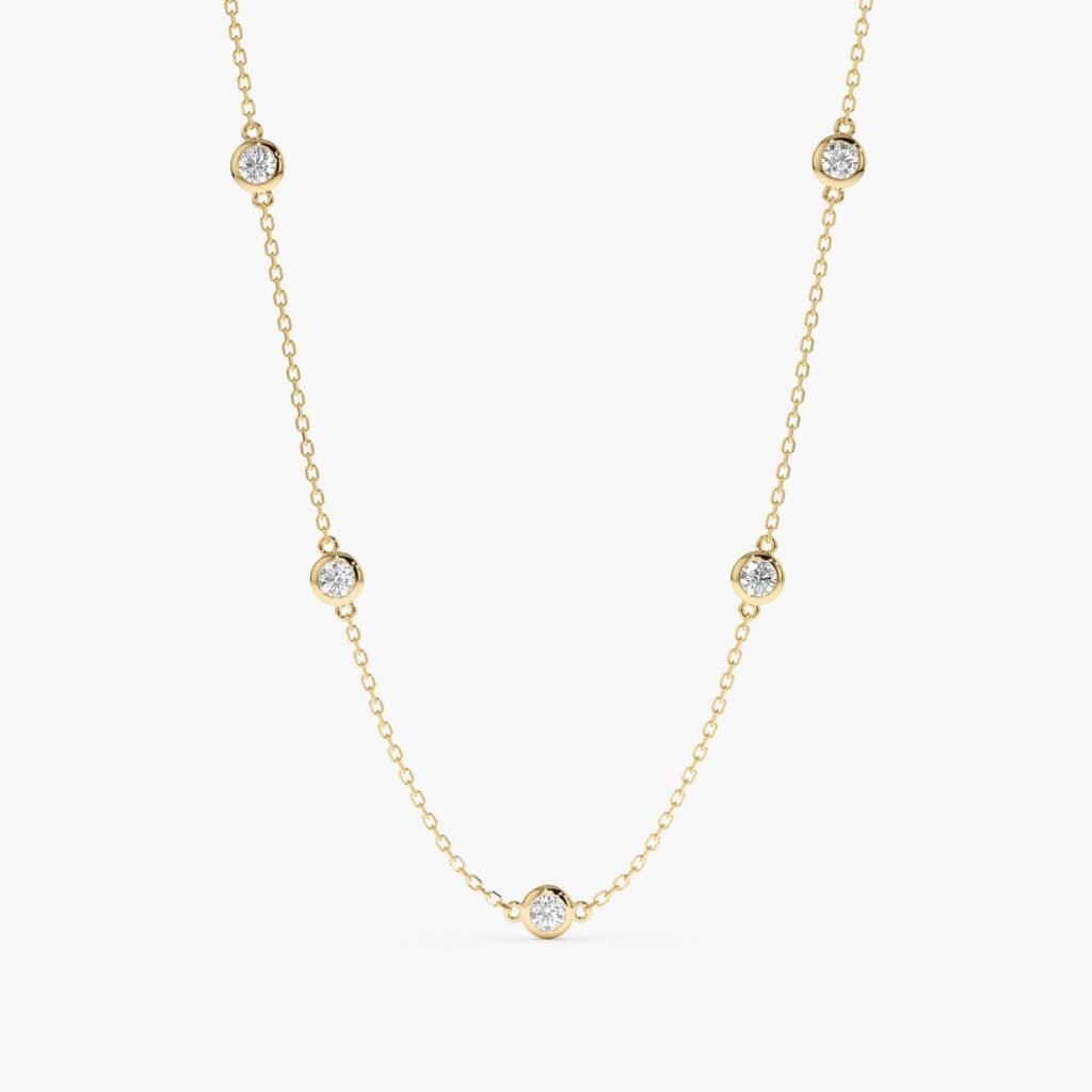 Bold Diamond By The Yard Necklace