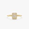 925 Sterling Silver Bold Diamond Engagement Ring