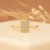 925 Sterling Silver Bold Diamond Engagement Ring - Image 2