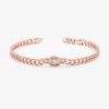 Bold Diamond Eye Cuban Chain Bracelet - Image 4