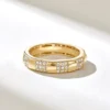 925 Sterling Silver Pave Diamond Band - Image 3